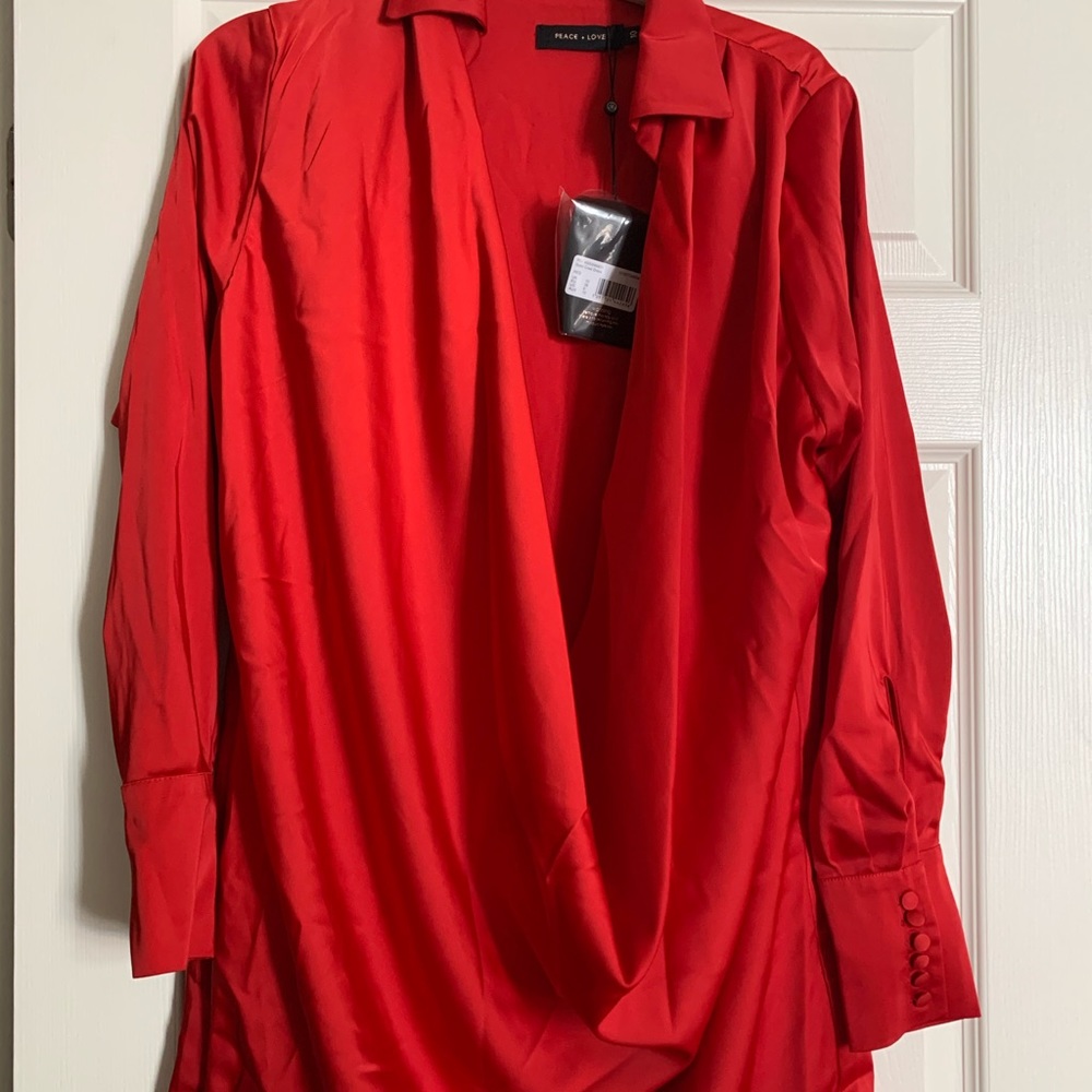 NWT Cow Neck Mini Dress